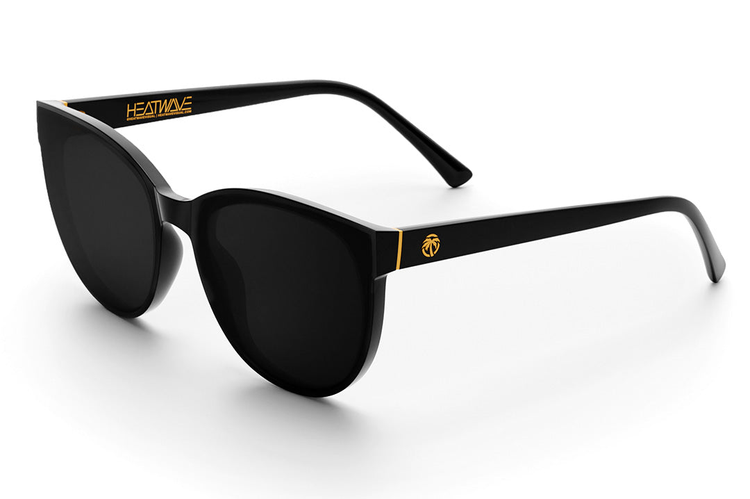 Heat Wave Visual Carat Sunglasses with black frame and ultra black lenses.