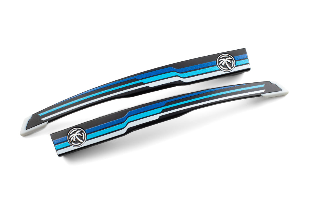 Heat Wave Visual Future Tech and Vector Replacement Arms with side stripe blue print.