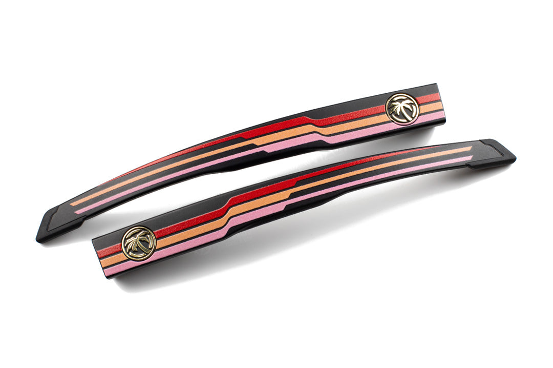 Heat Wave Visual Future Tech and Vector Replacement Arms with side stripe red print.