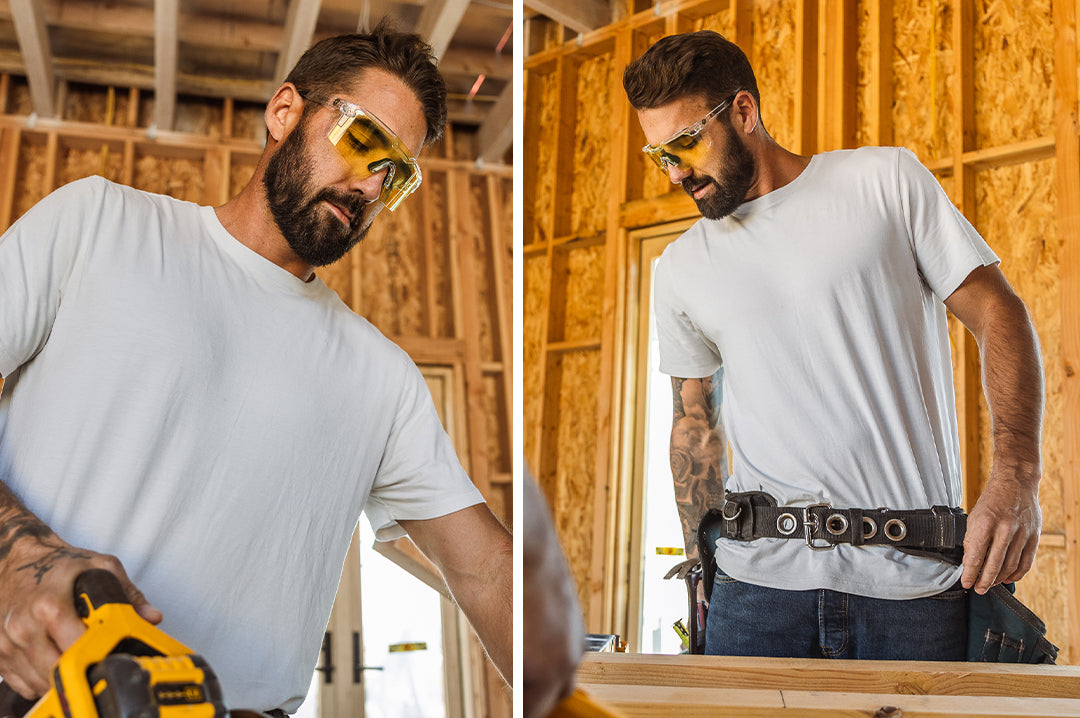 Future Tech Sunglasses: Vapor Clear Frame Hi-Vis Yellow Lens Z87+