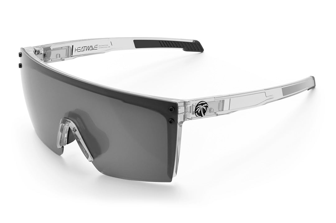 Heat Wave Visual Performance Lazer Face Sunglasses with clear frame and photochromic lens,