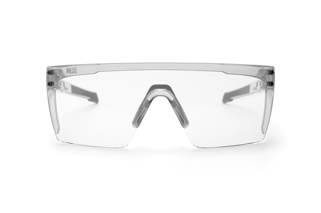 Front lens of the Anti-fog Clear Heat Wave Visual Performance Lazer SLIM Sunglasses.