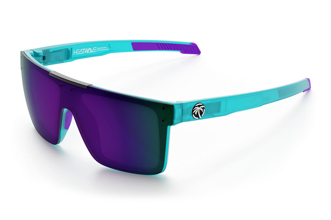 Heat Wave Visual Performance Quatro with aqua frost frame and ultra violet lens.