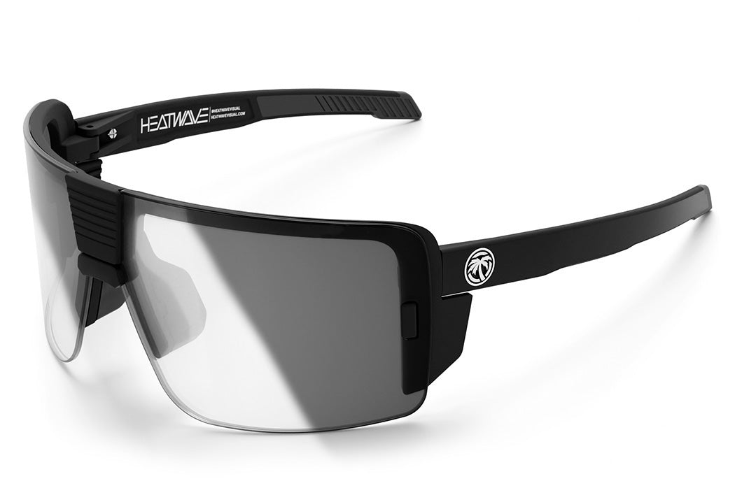 Heat Wave Visual Vector Sunglasses with black frame and photochromic lens.